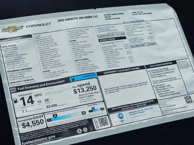 2025 Chevrolet Corvette Z06 1LZ