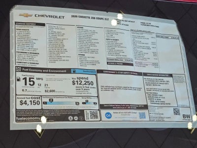 2026 Chevrolet Corvette Z06 2LZ