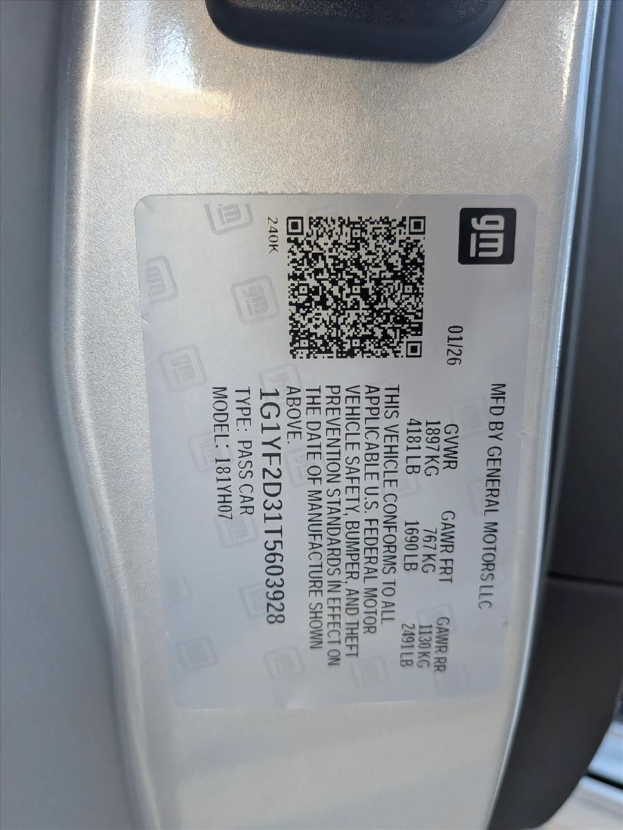 2026 Chevrolet Corvette Z06 3LZ