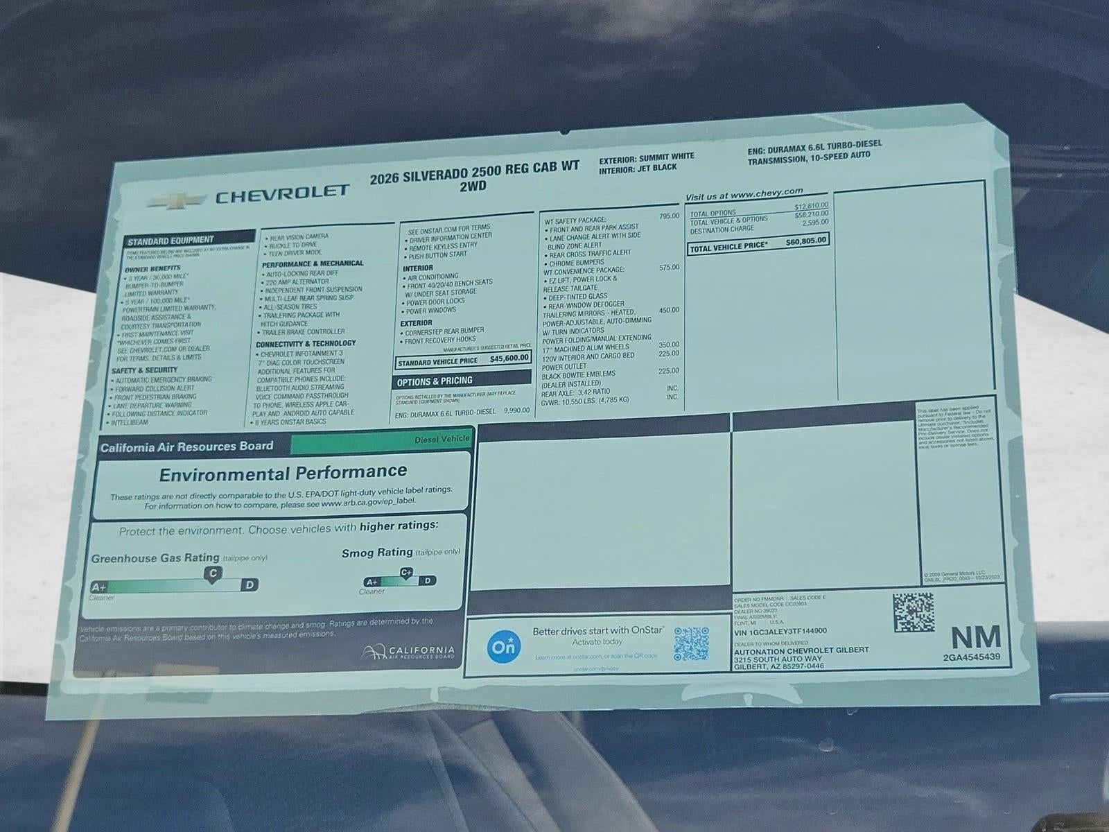 2026 Chevrolet Silverado 2500 HD WT