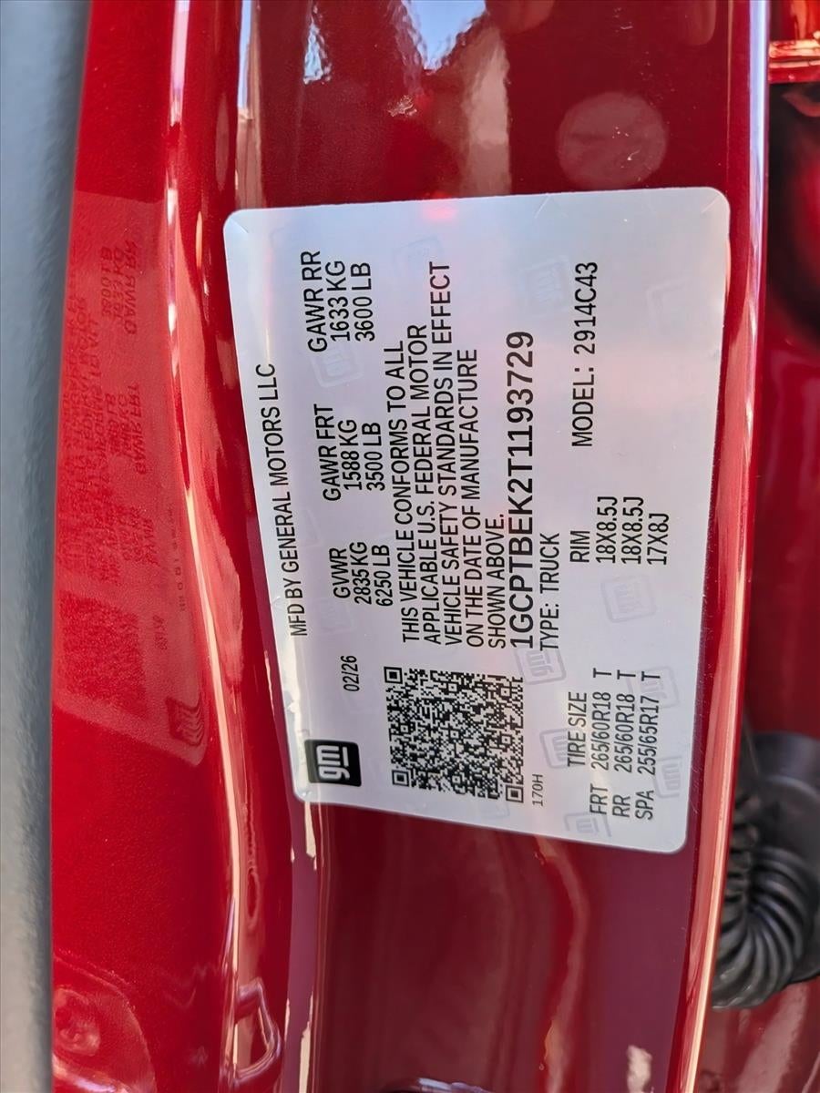 2026 Chevrolet Colorado WT