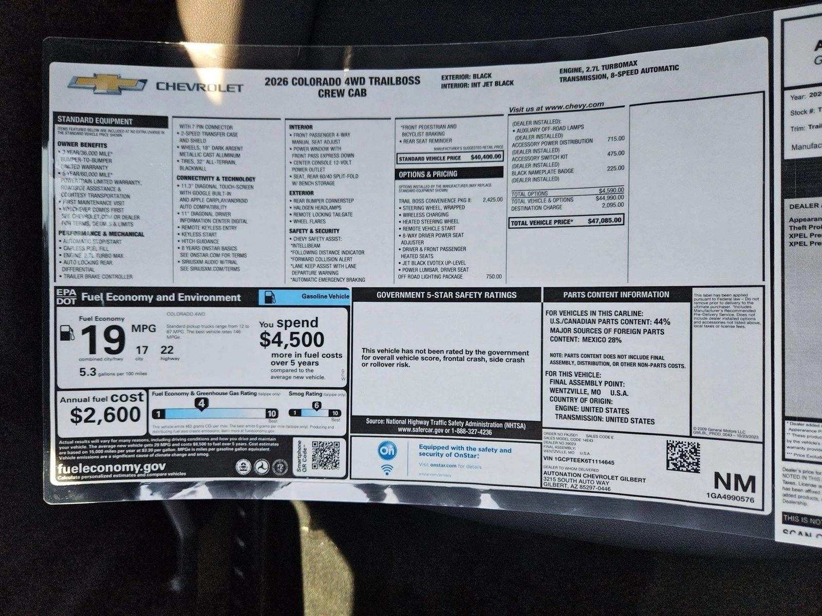 2026 Chevrolet Colorado Trail Boss