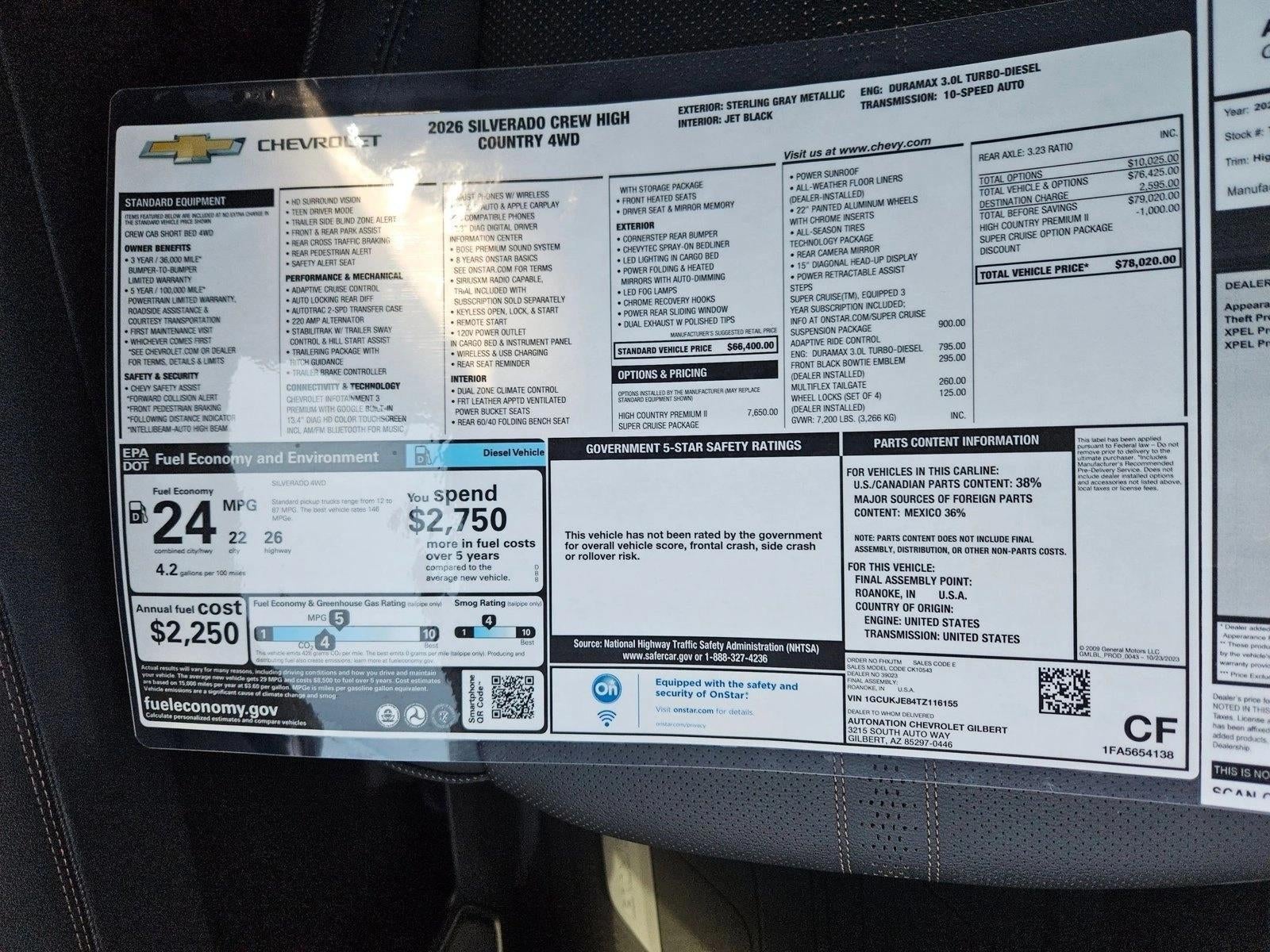 2026 Chevrolet Silverado 1500 High Country