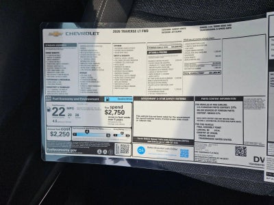 2026 Chevrolet Traverse LT