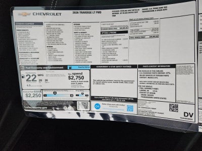 2026 Chevrolet Traverse LT