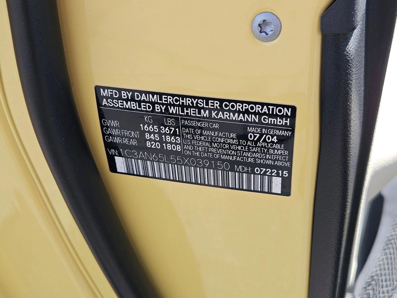 2005 Chrysler Crossfire Limited