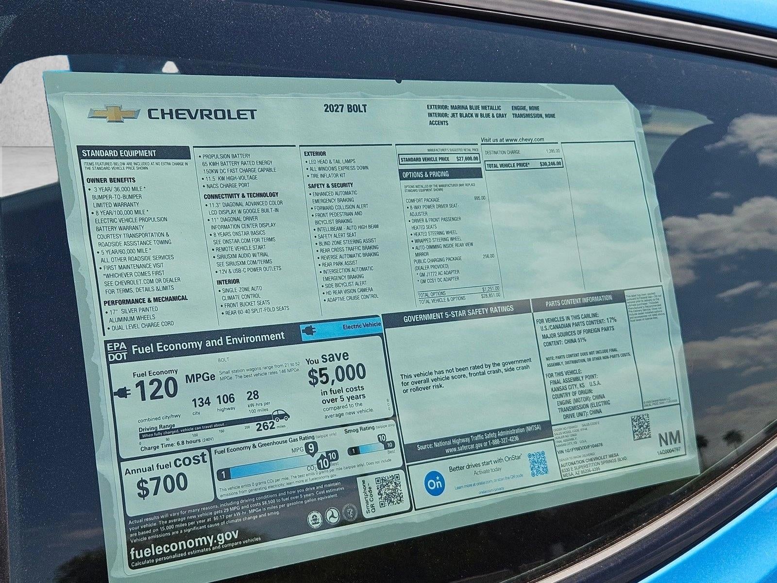 2027 Chevrolet Bolt LT