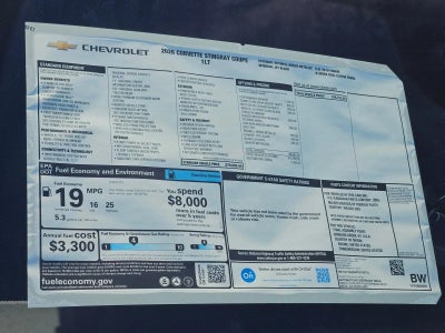 2026 Chevrolet Corvette Stingray 1LT