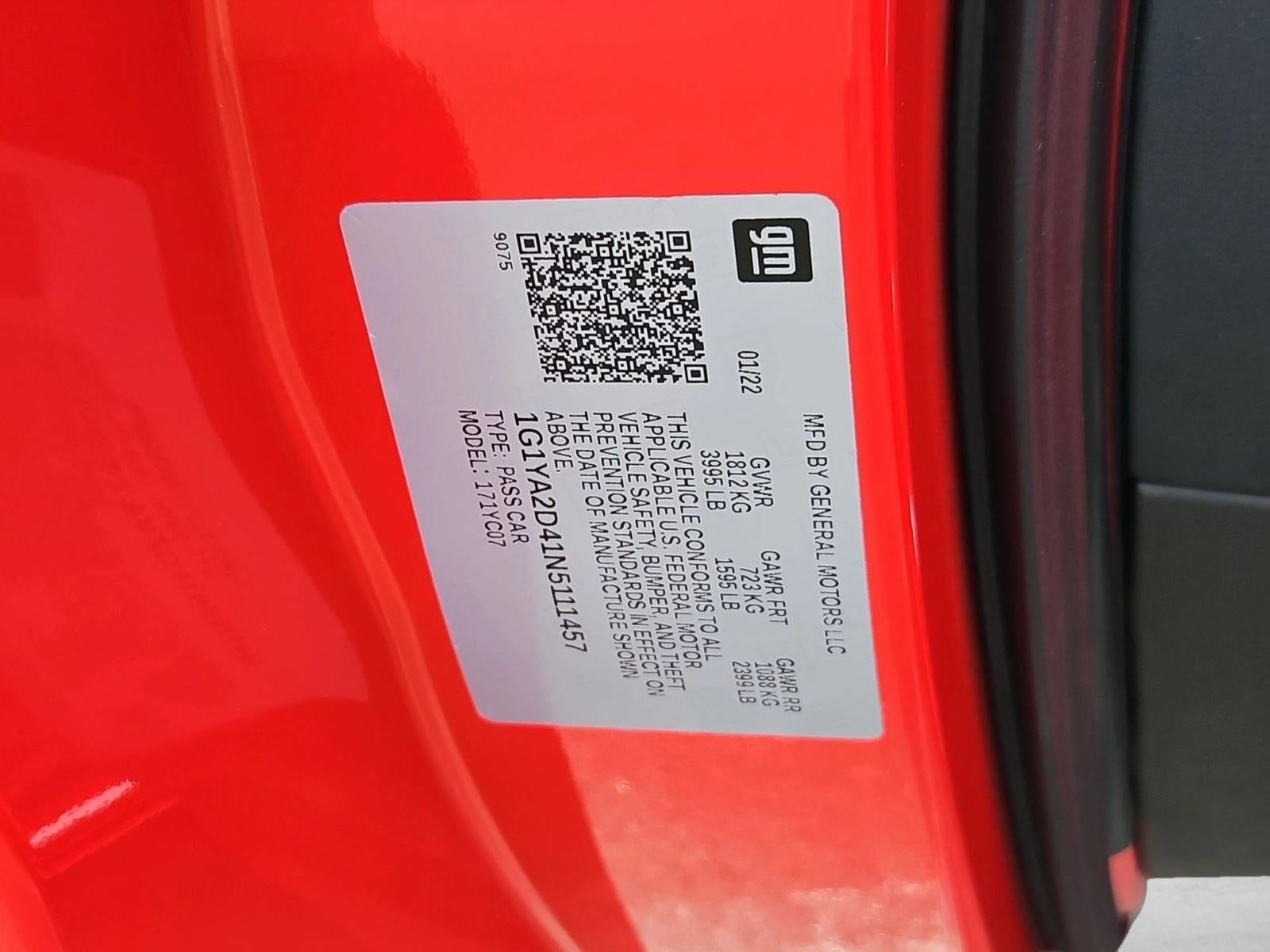 2022 Chevrolet Corvette Stingray 1LT