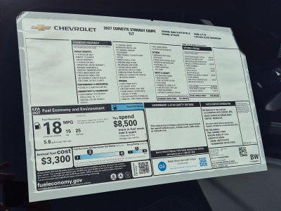 2027 Chevrolet Corvette Stingray 1LT