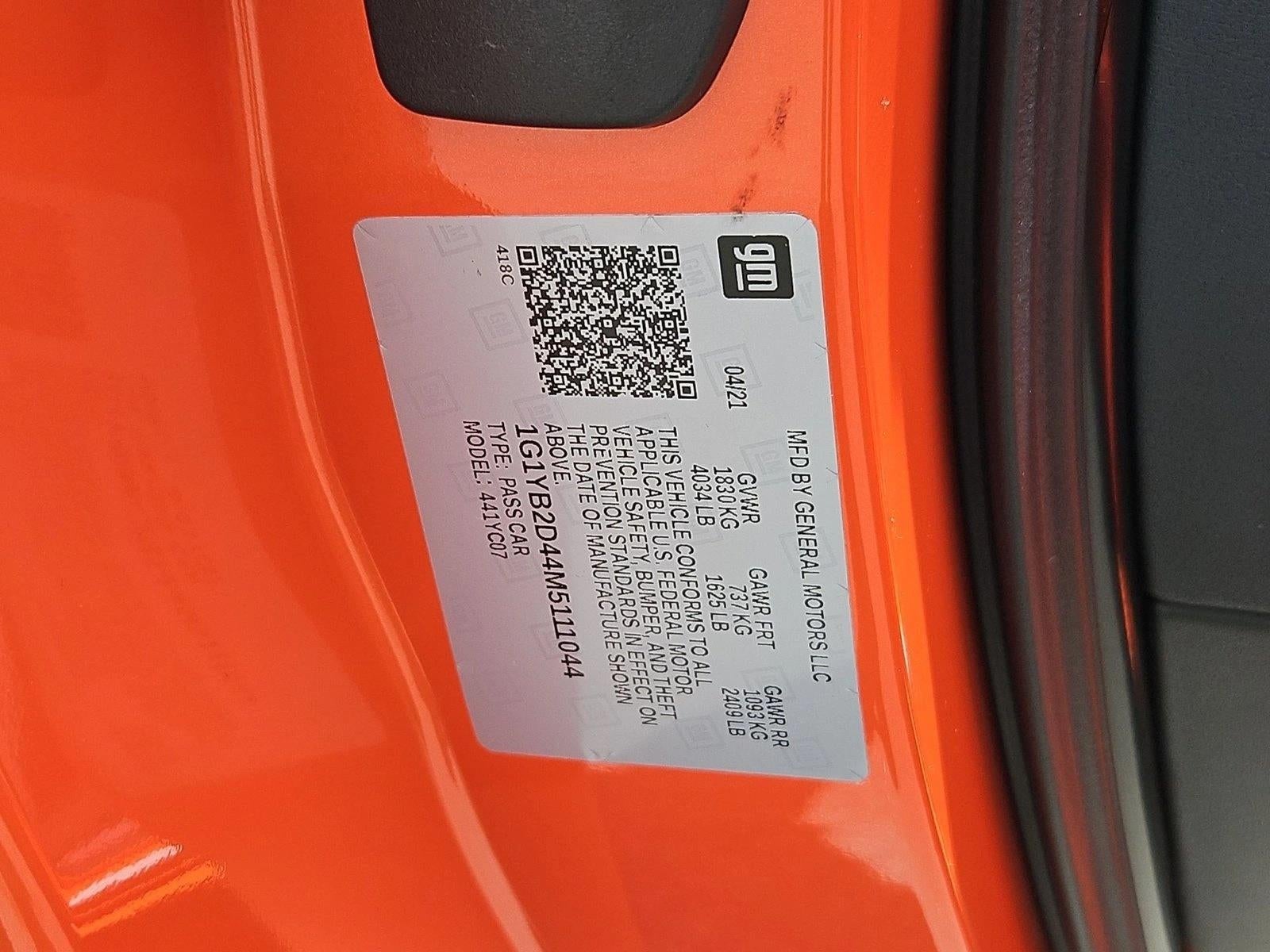 2021 Chevrolet Corvette Stingray 2LT