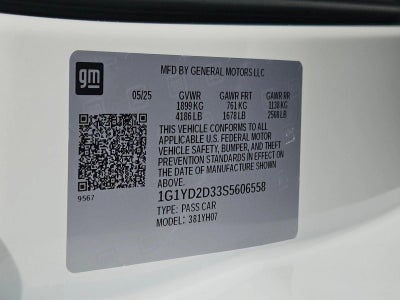 2025 Chevrolet Corvette Z06 1LZ