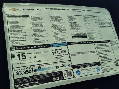 2027 Chevrolet Corvette Z06 3LZ