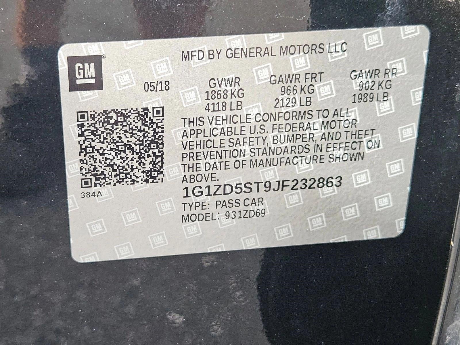 2018 Chevrolet Malibu LT