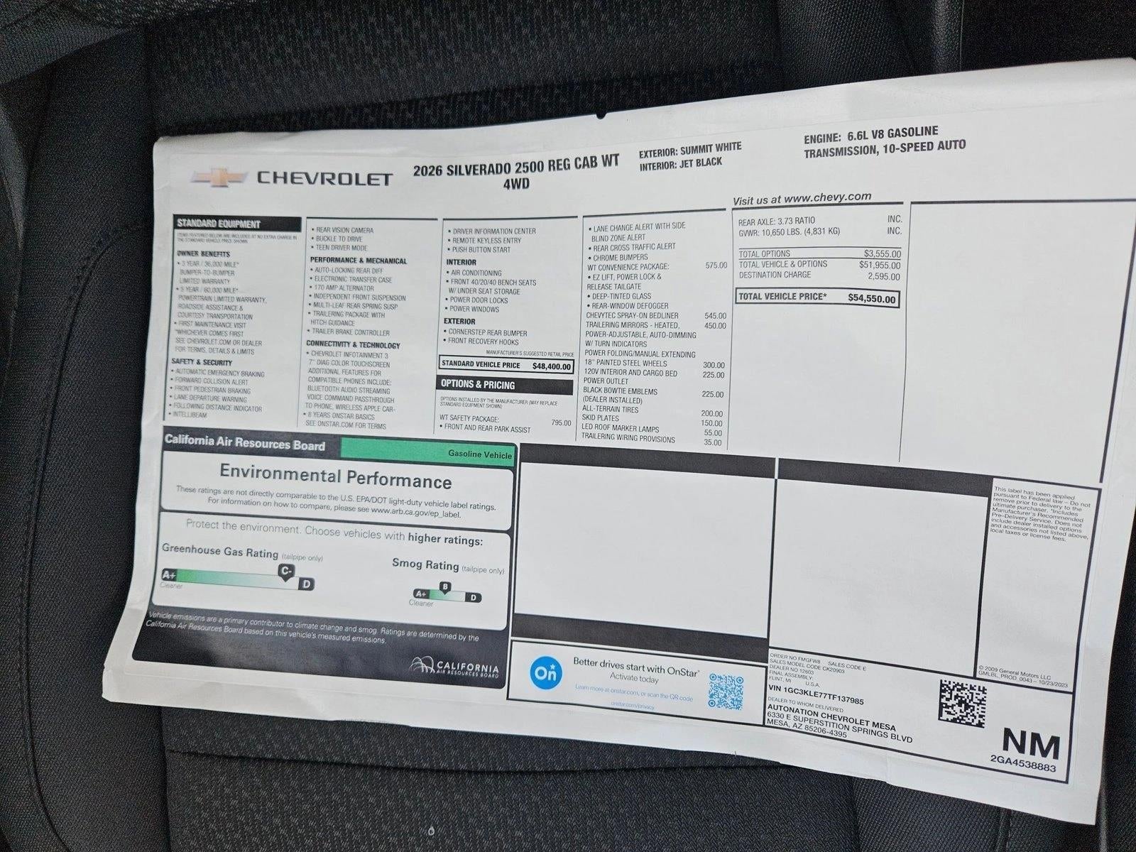 2026 Chevrolet Silverado 2500 HD WT