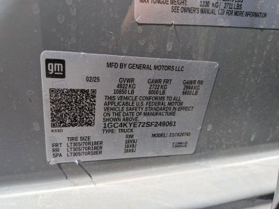 2025 Chevrolet Silverado 2500 HD ZR2