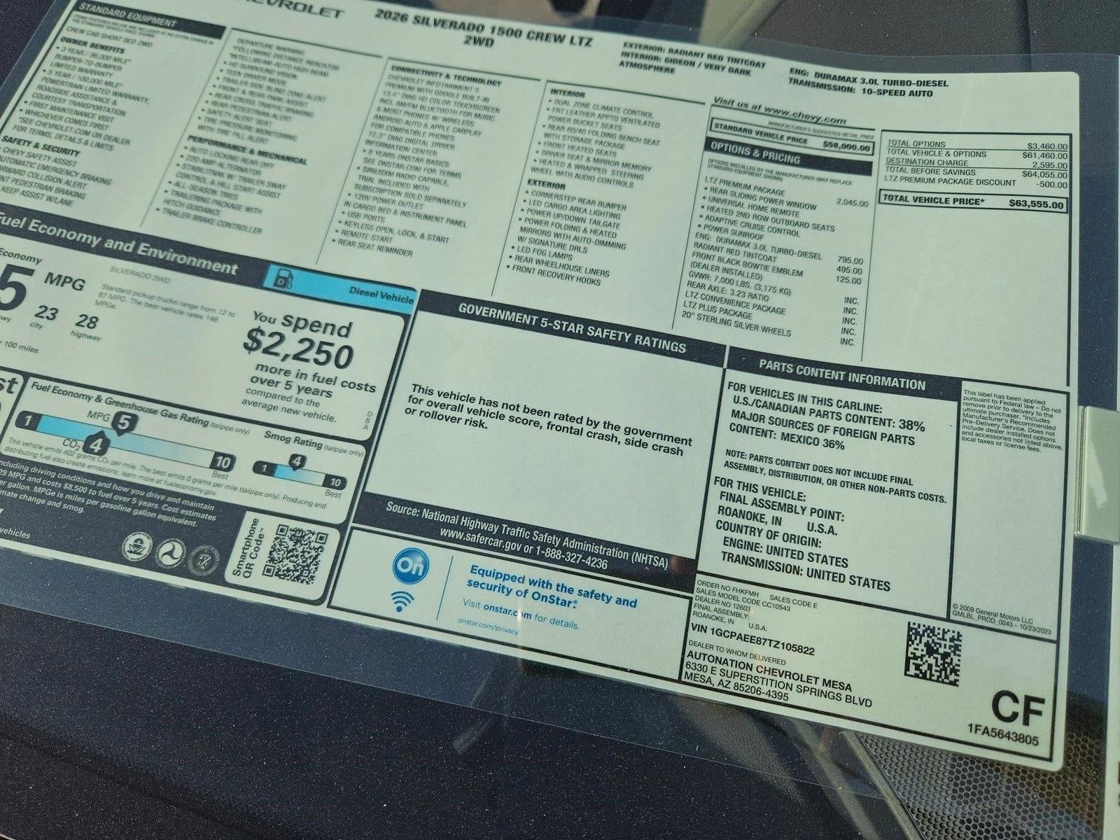 2026 Chevrolet Silverado 1500 LTZ