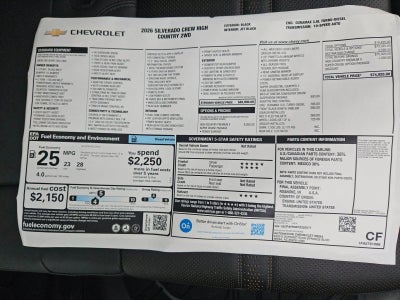 2026 Chevrolet Silverado 1500 High Country