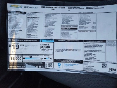 2026 Chevrolet Colorado Z71