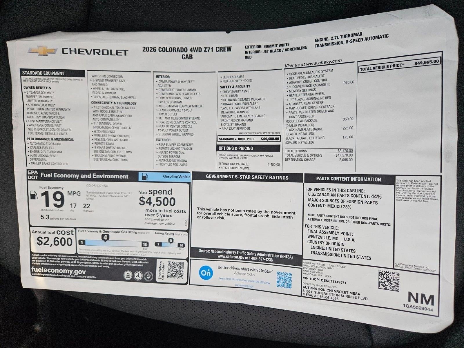 2026 Chevrolet Colorado Z71