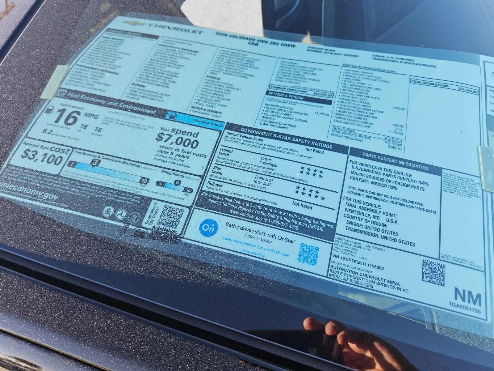 2026 Chevrolet Colorado ZR2