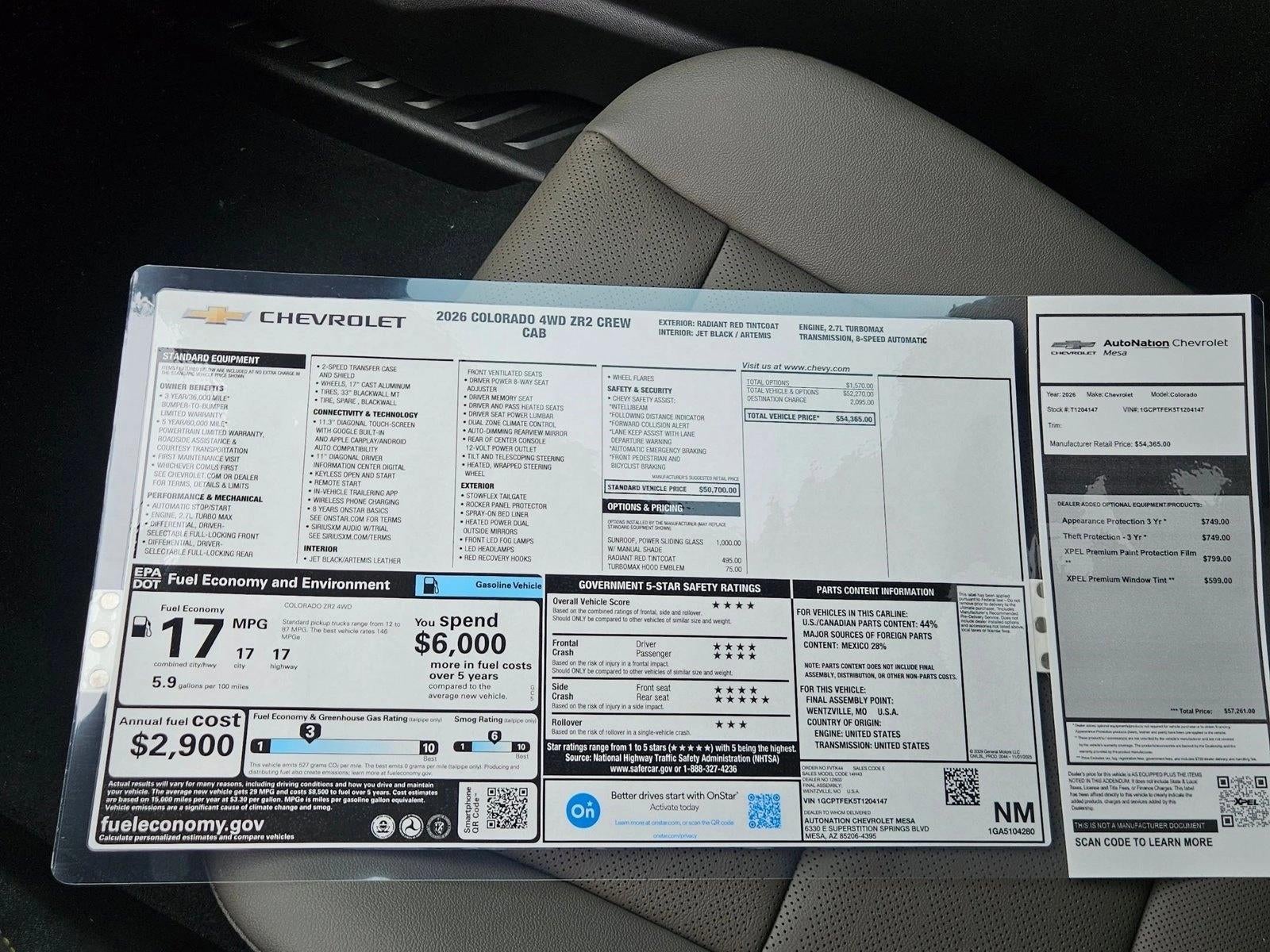 2026 Chevrolet Colorado ZR2