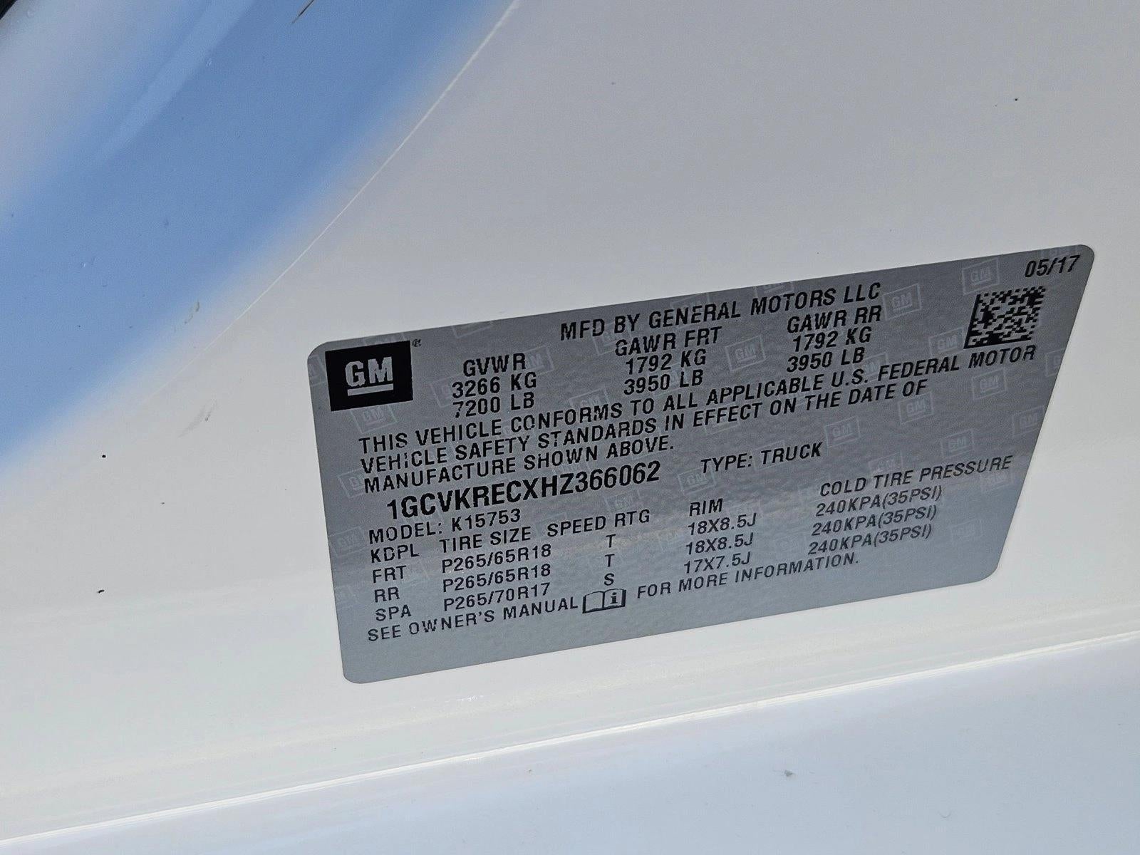 2017 Chevrolet Silverado 1500 LT