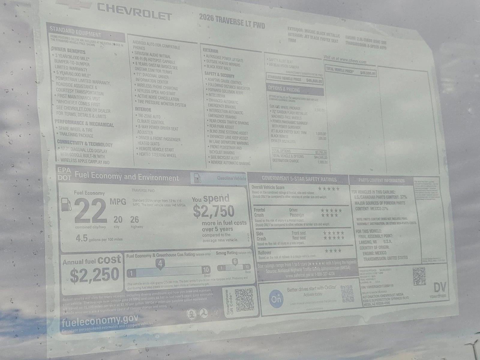 2026 Chevrolet Traverse LT