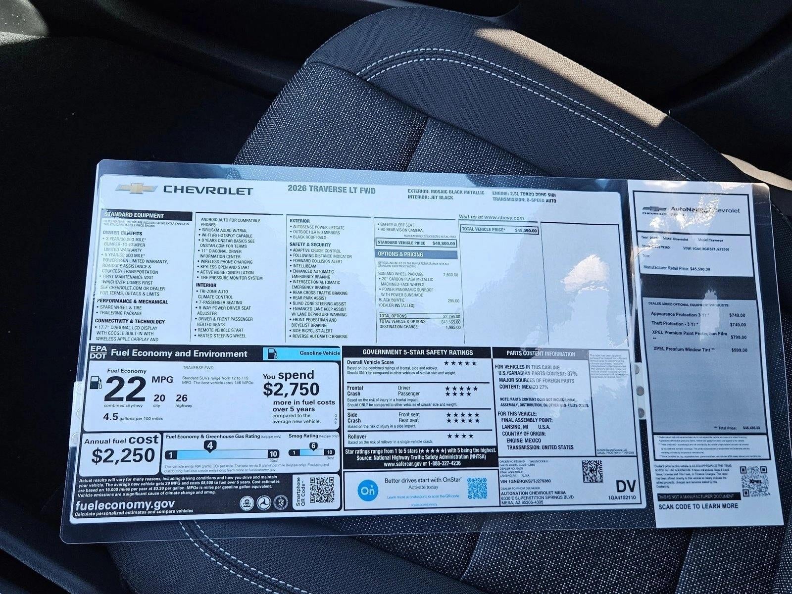 2026 Chevrolet Traverse LT