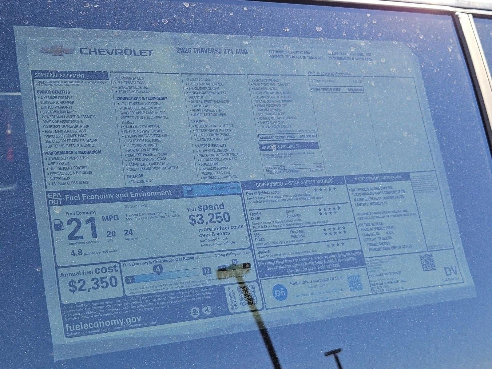 2026 Chevrolet Traverse Z71