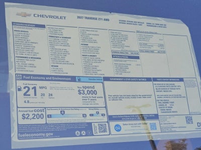 2027 Chevrolet Traverse Z71