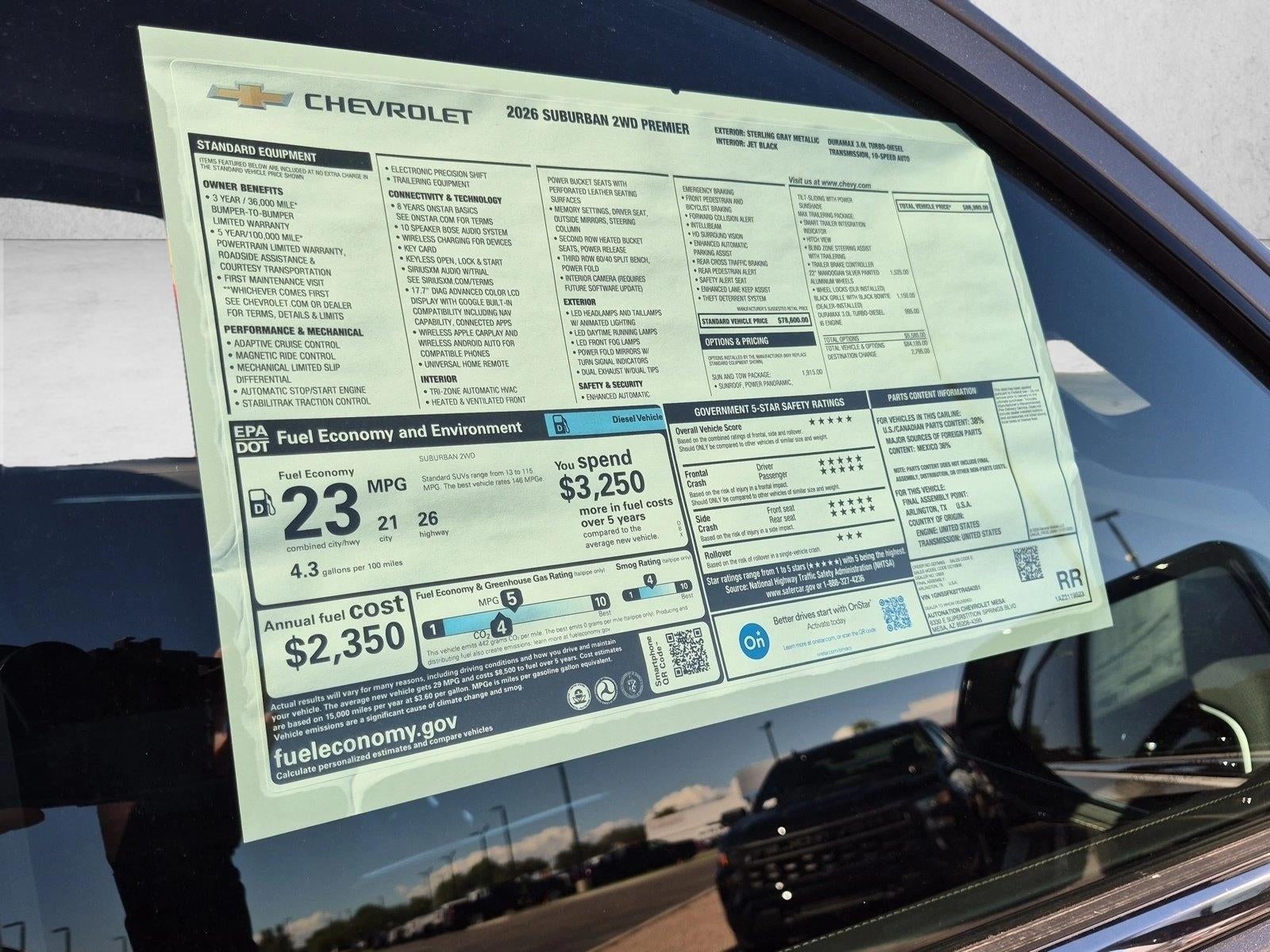 2026 Chevrolet Suburban Premier