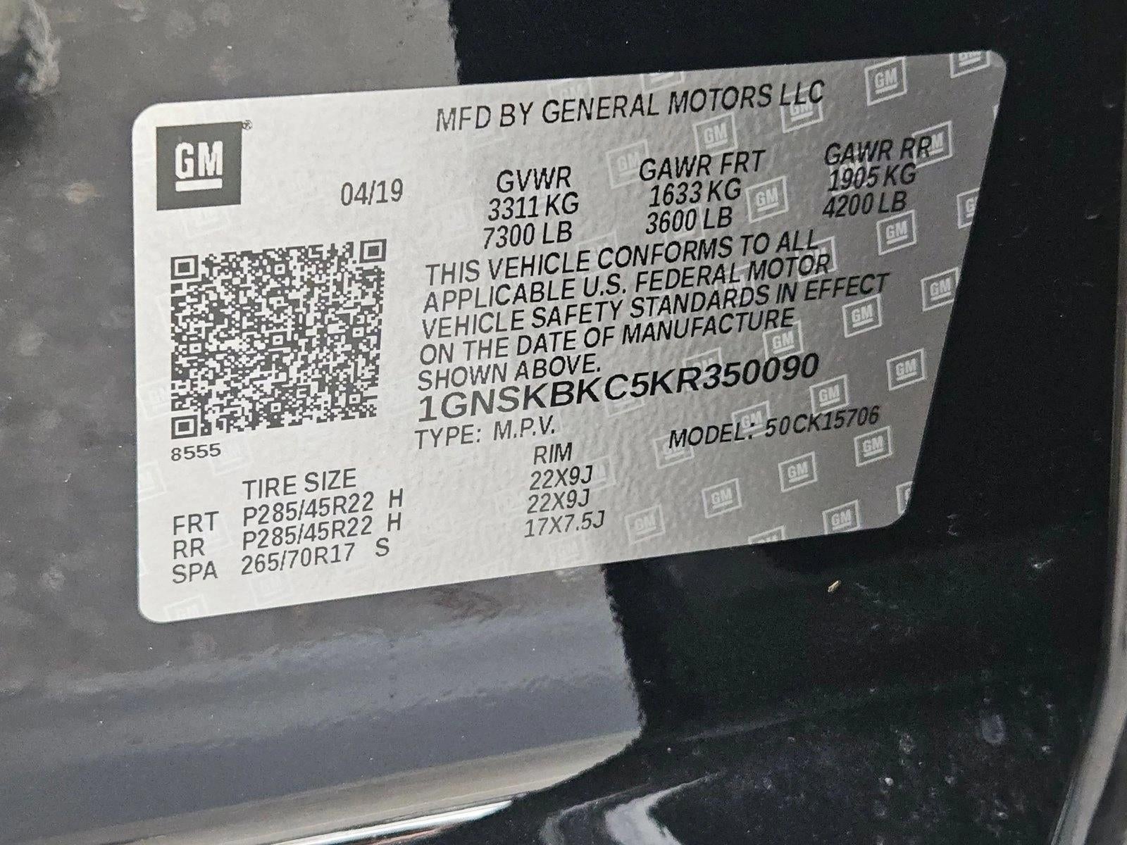 2019 Chevrolet Tahoe LT