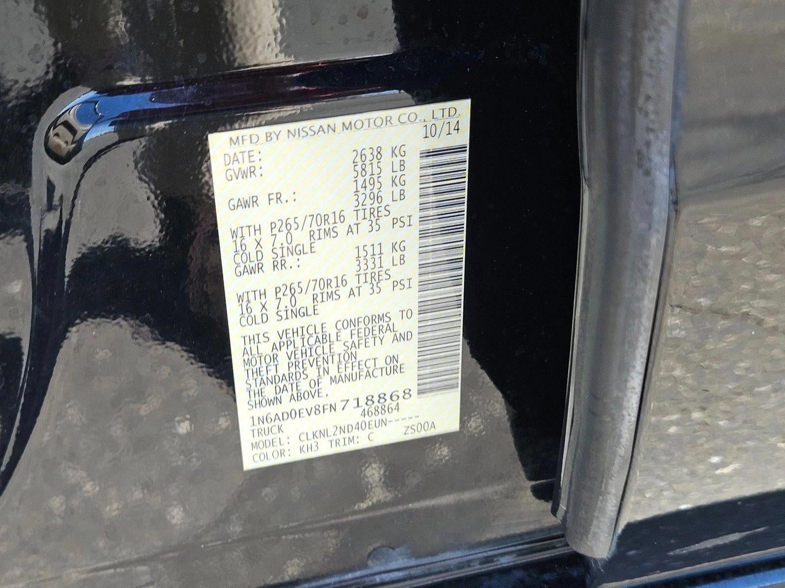 2015 Nissan Frontier SV