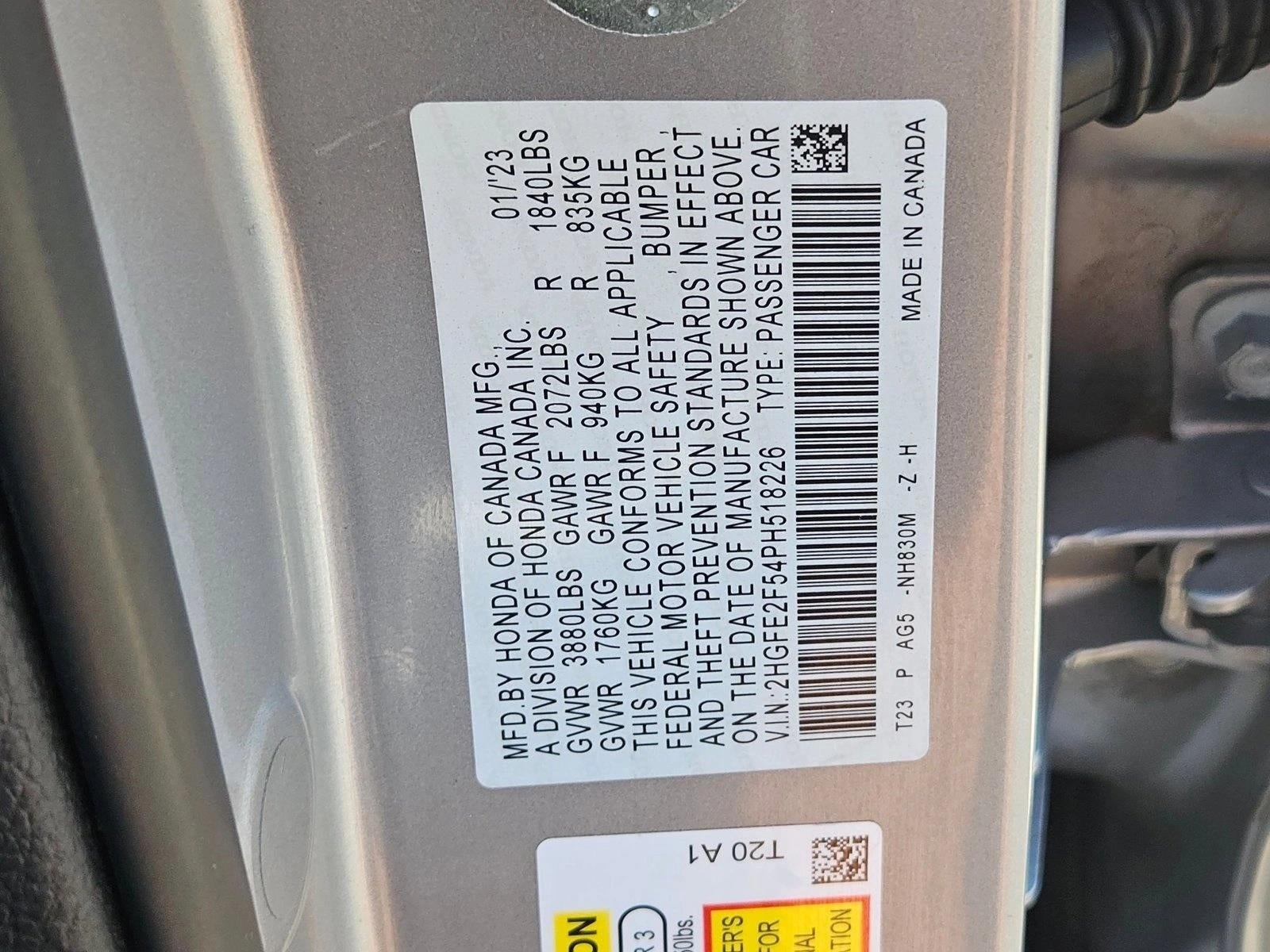 2023 Honda Civic Sedan Sport