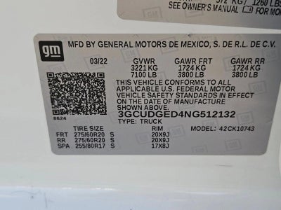 2022 Chevrolet Silverado 1500 LTZ