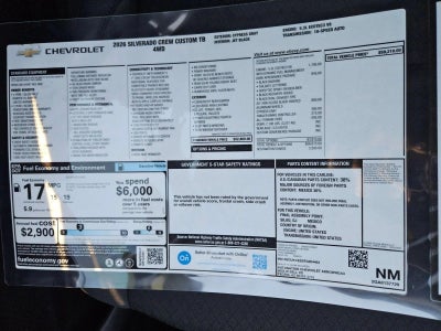 2026 Chevrolet Silverado 1500 Custom Trail Boss