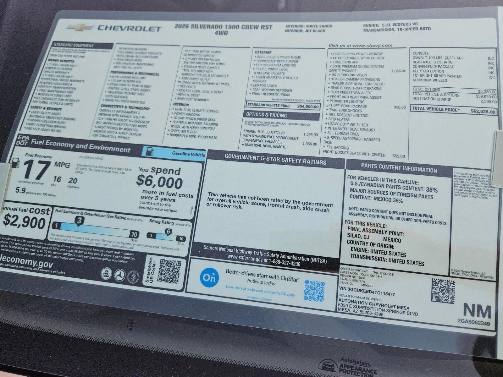 2026 Chevrolet Silverado 1500 RST