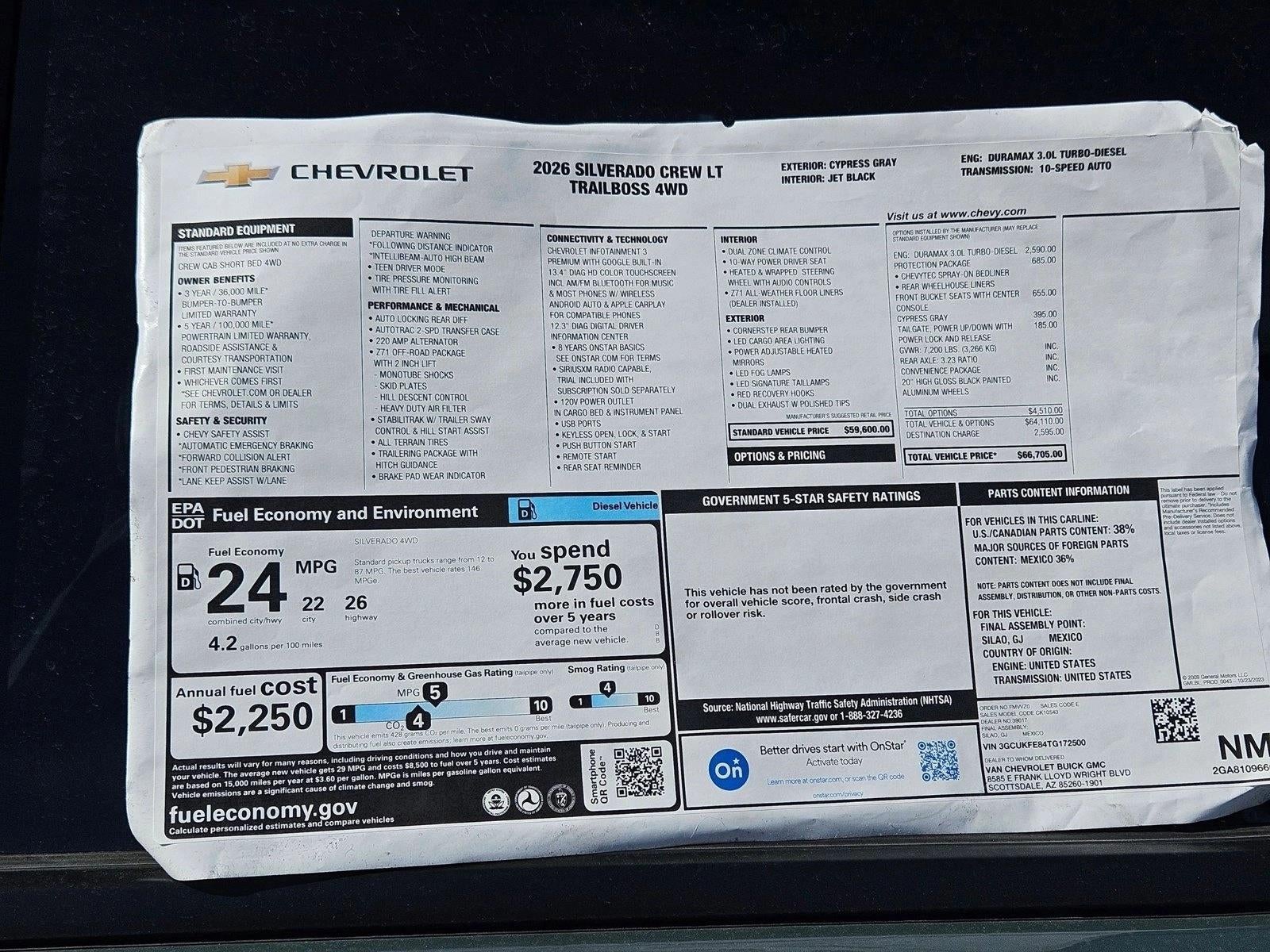 2026 Chevrolet Silverado 1500 LT Trail Boss