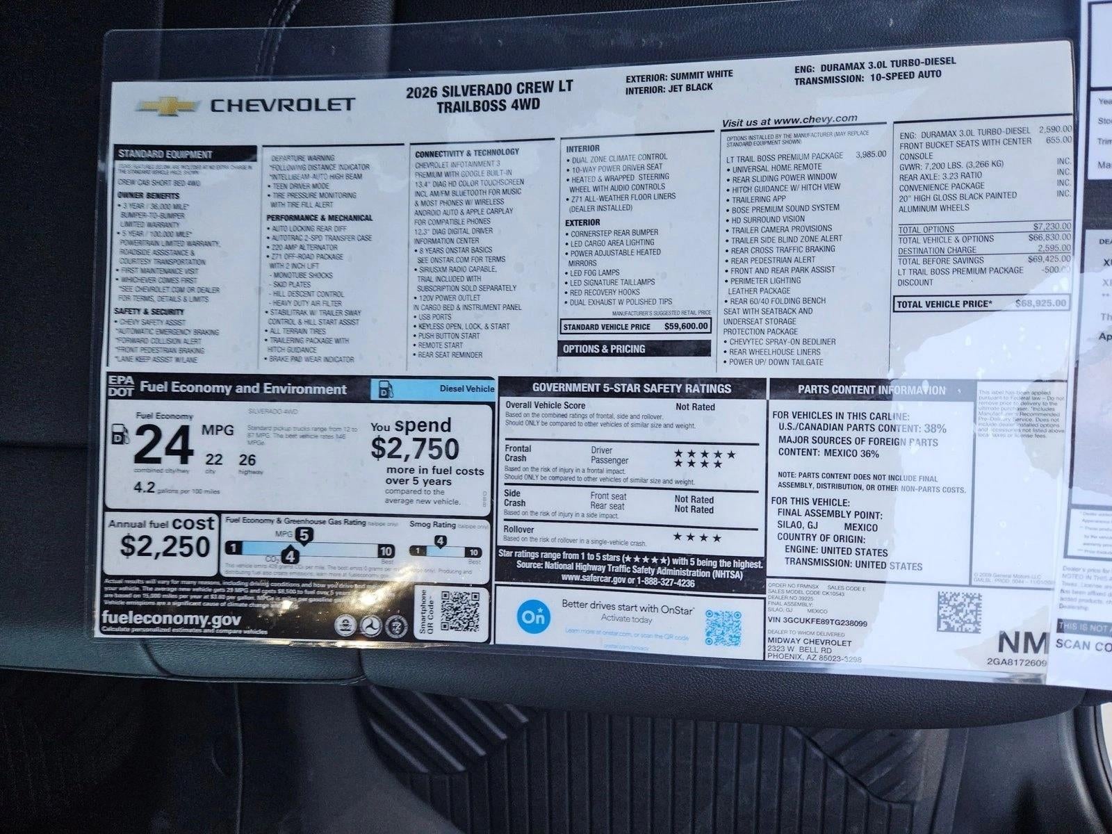 2026 Chevrolet Silverado 1500 LT Trail Boss