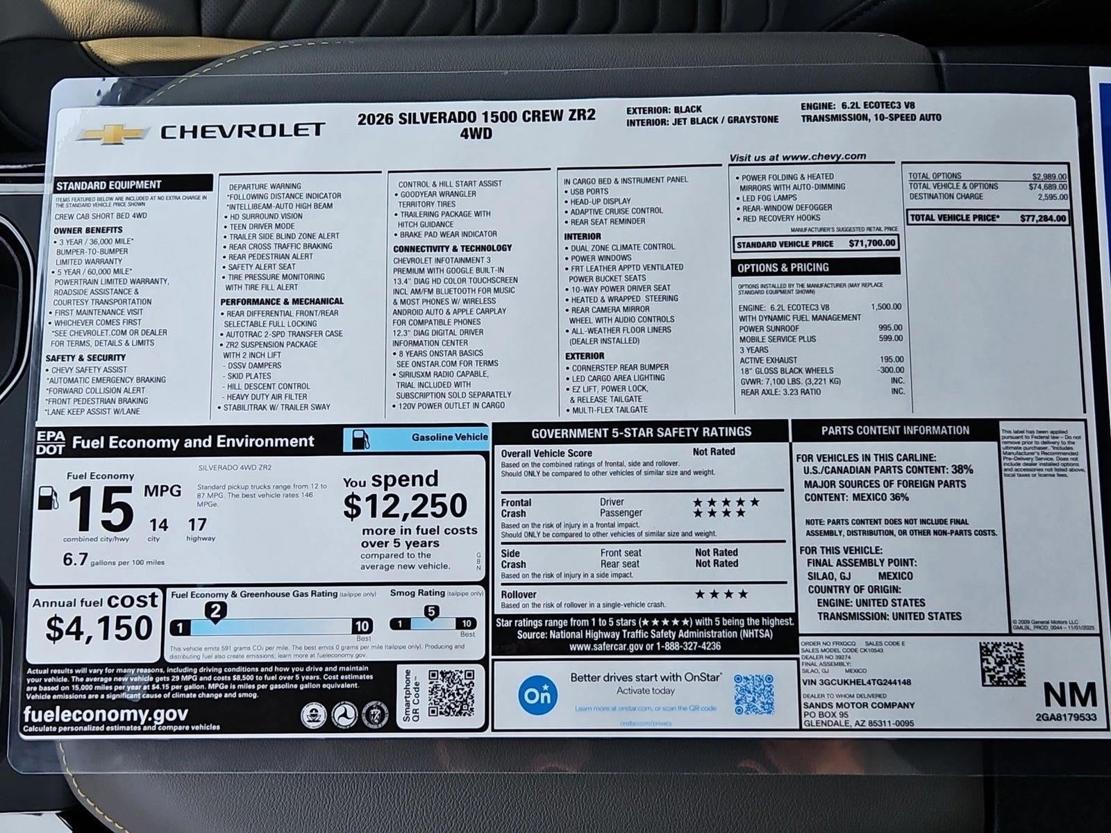 2026 Chevrolet Silverado 1500 ZR2