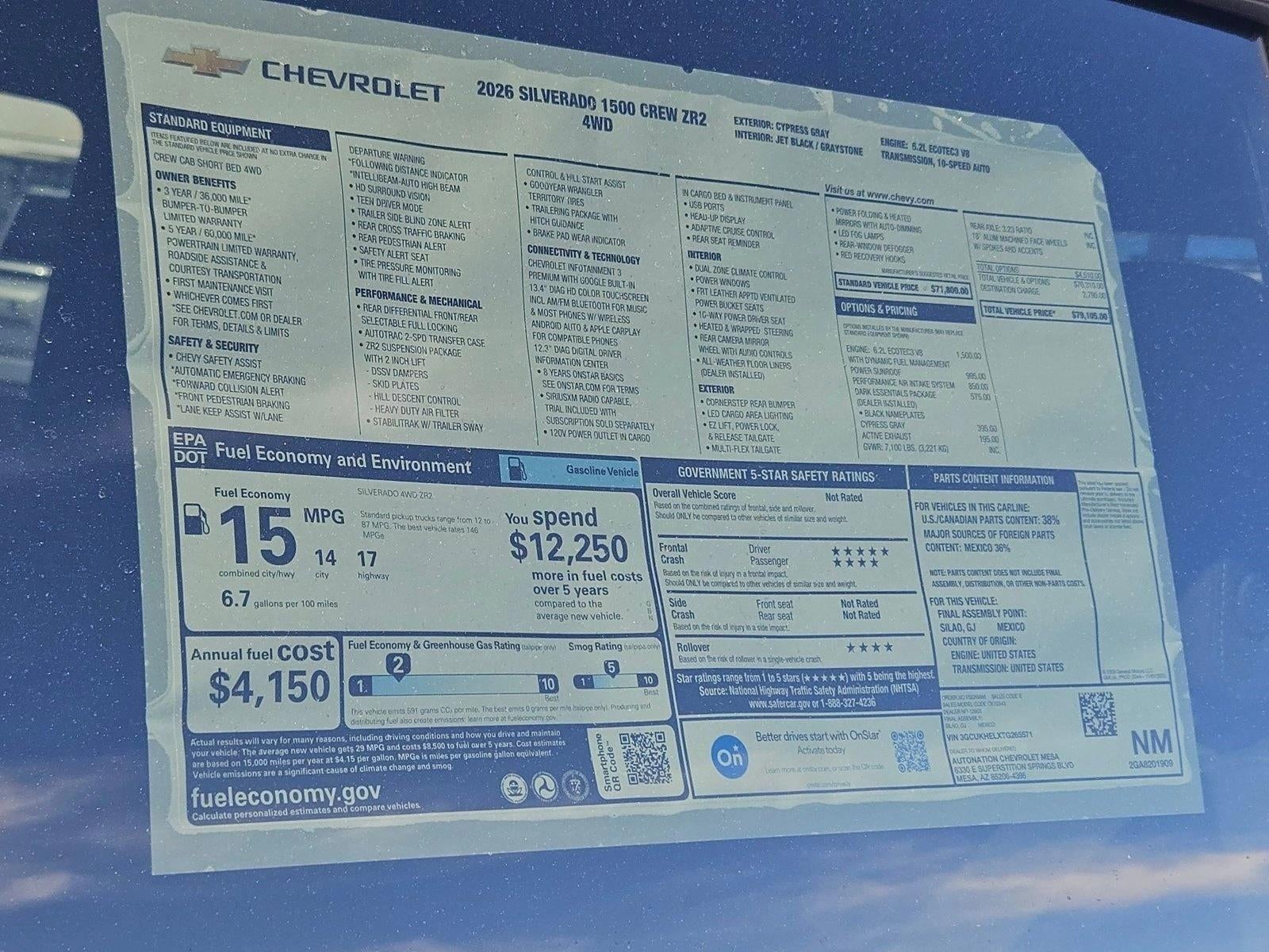 2026 Chevrolet Silverado 1500 ZR2