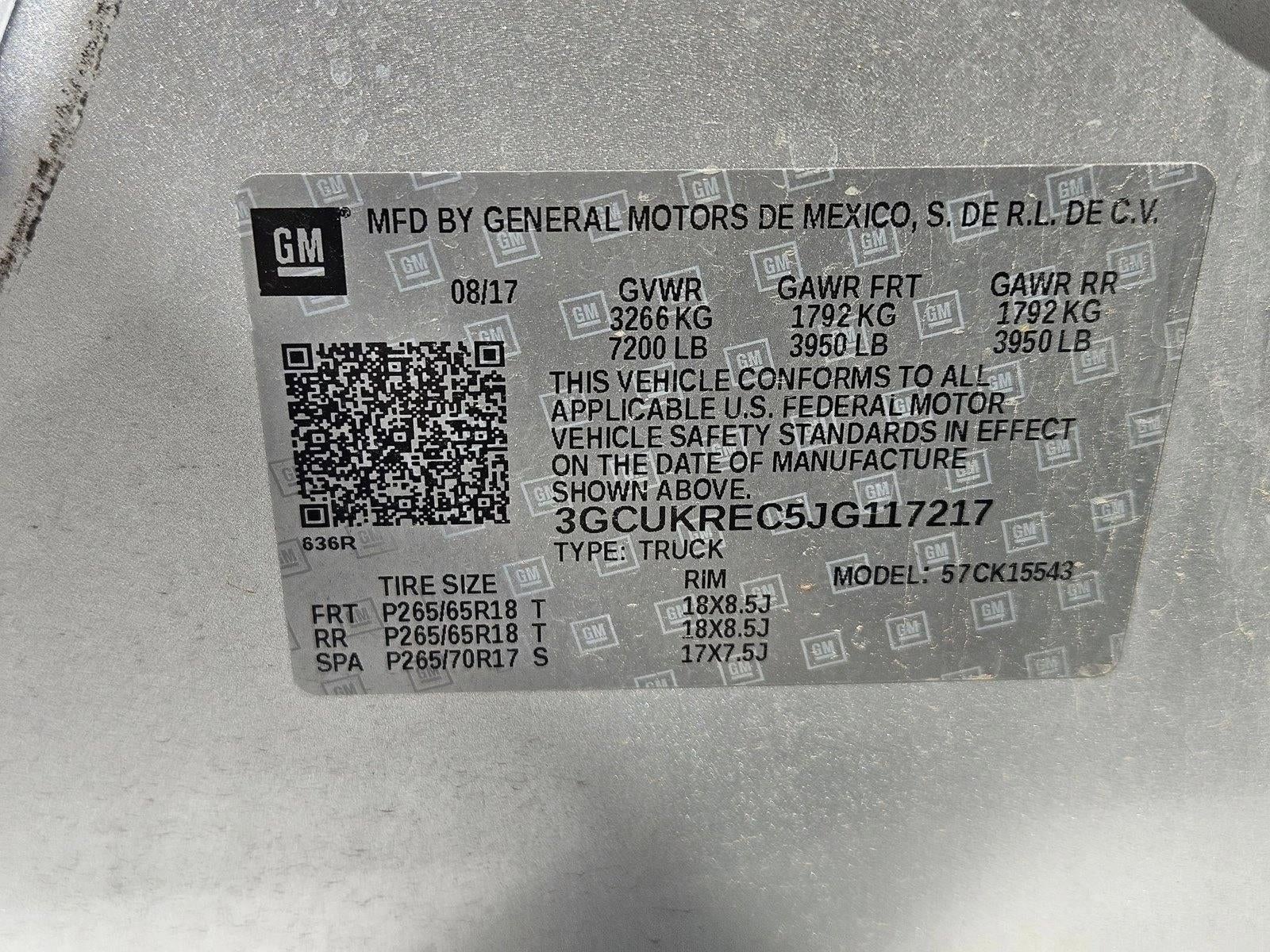 2018 Chevrolet Silverado 1500 LT