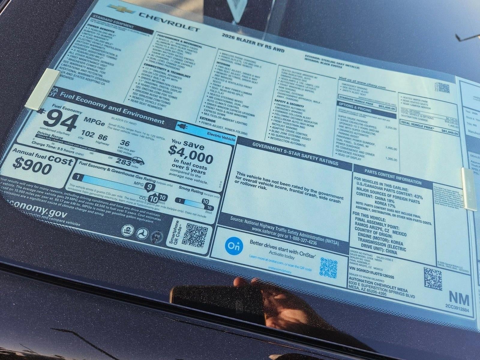 2026 Chevrolet Blazer EV RS