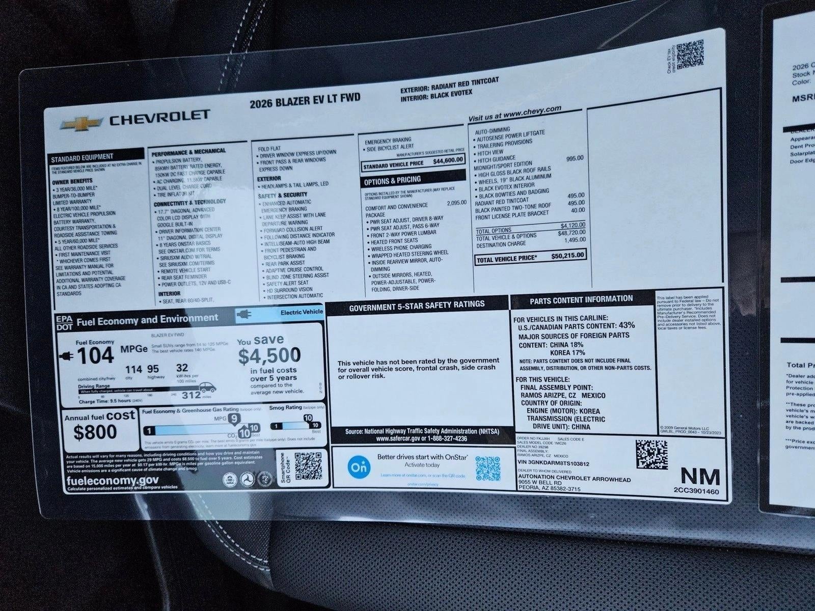 2026 Chevrolet Blazer EV LT