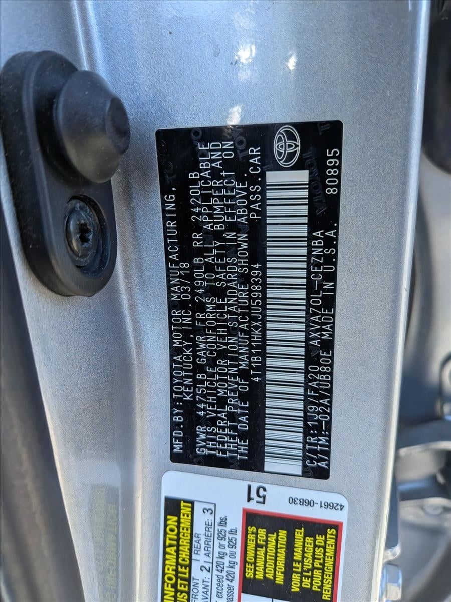 2018 Toyota Camry LE