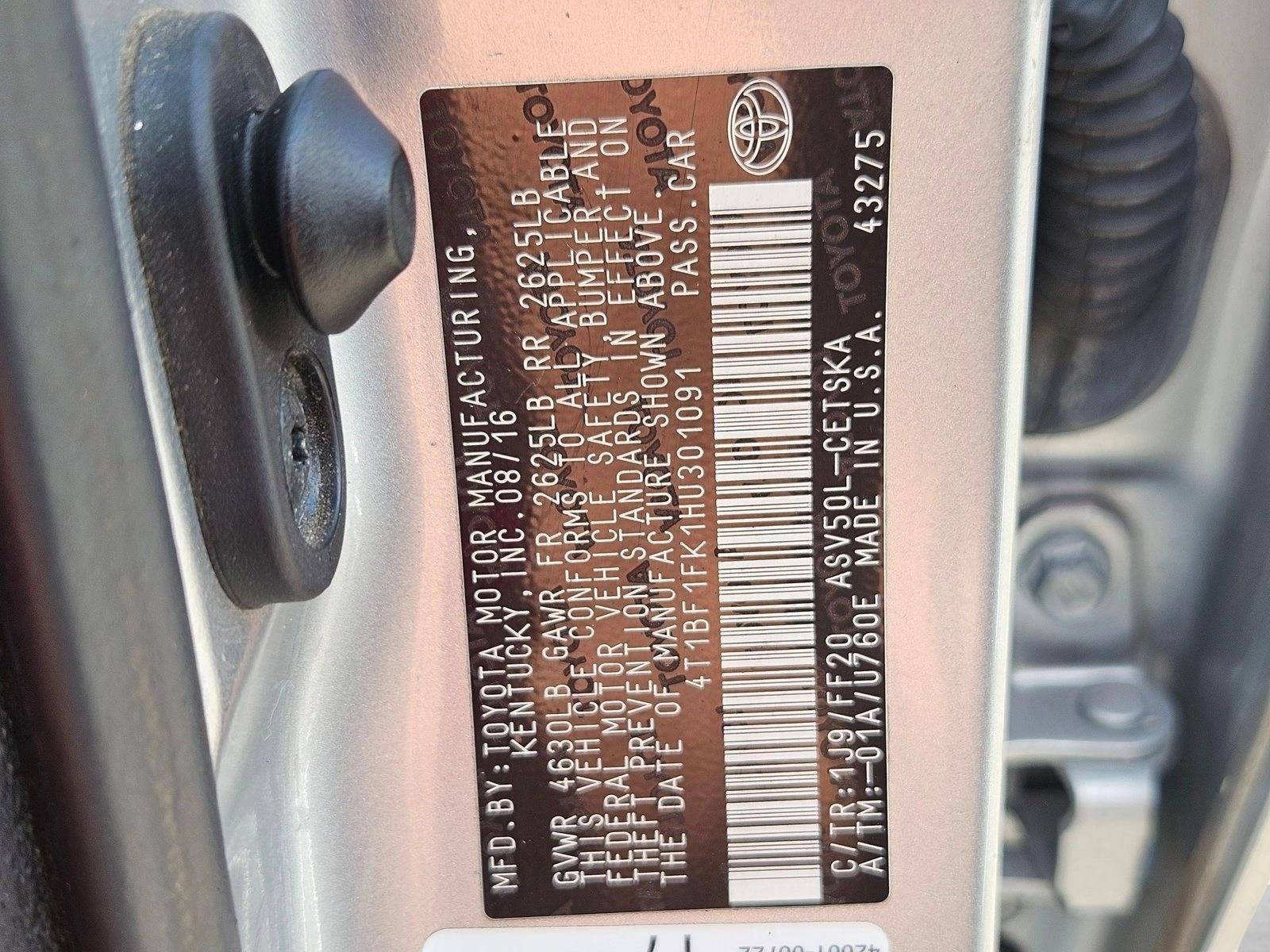 2017 Toyota Camry SE