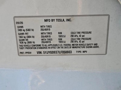 2020 Tesla Model Y Long Range