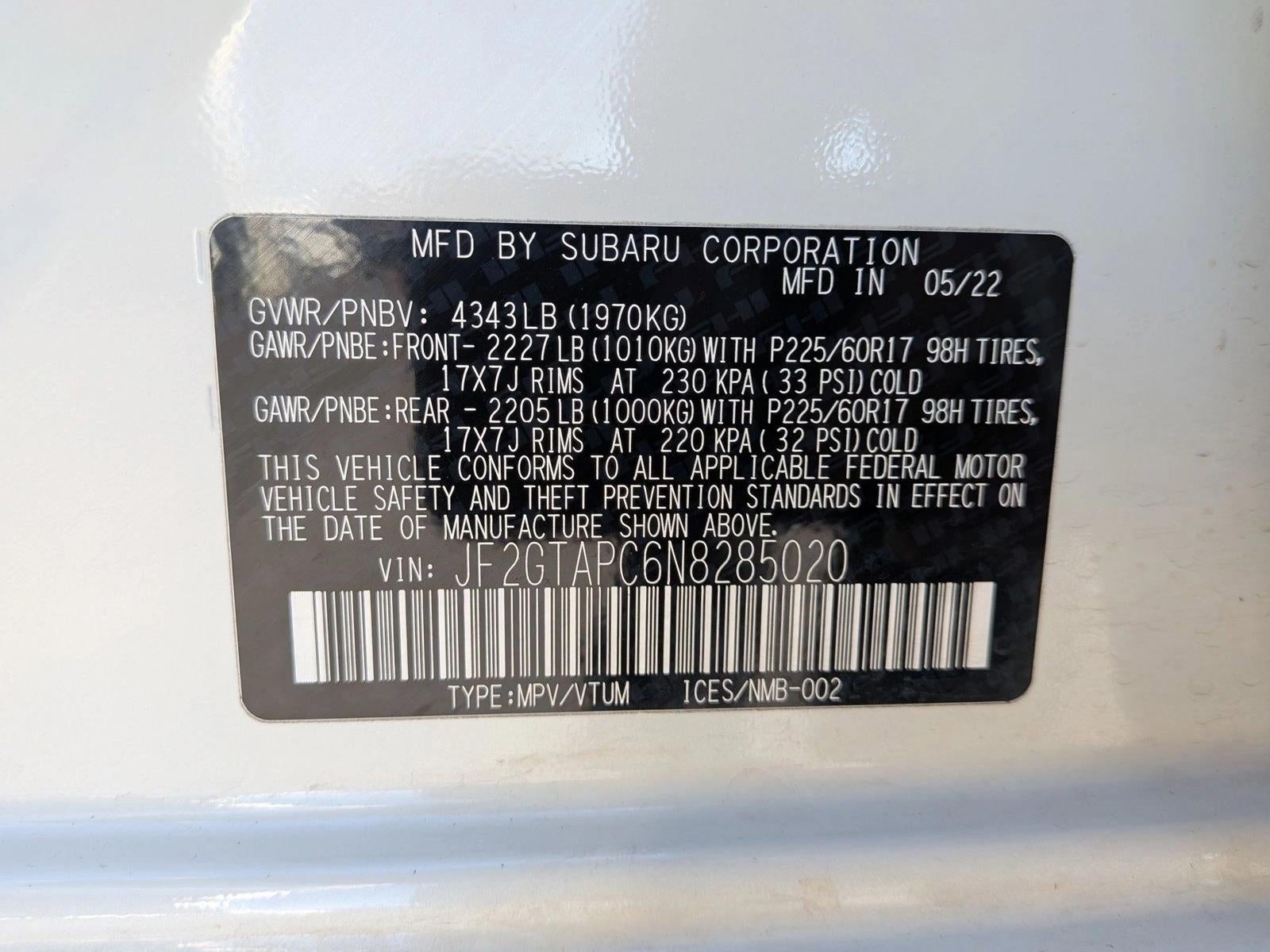 2022 Subaru Crosstrek Premium