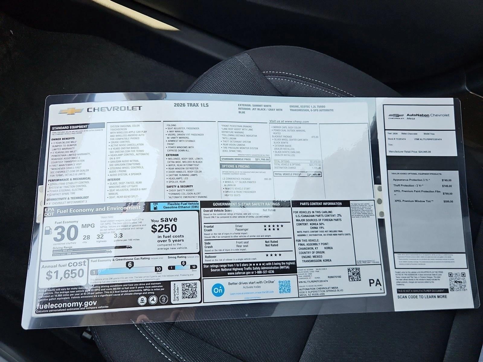 2026 Chevrolet Trax LS